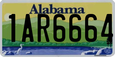 AL license plate 1AR6664