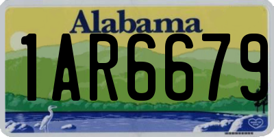 AL license plate 1AR6679