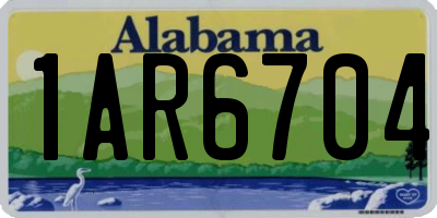 AL license plate 1AR6704