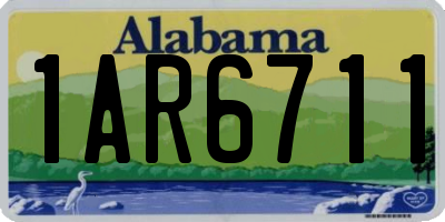 AL license plate 1AR6711