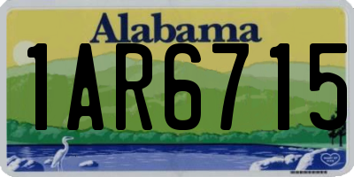 AL license plate 1AR6715