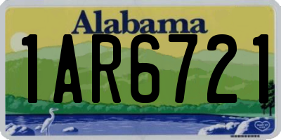 AL license plate 1AR6721