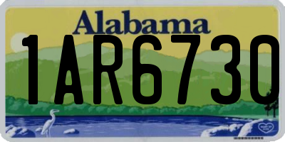 AL license plate 1AR6730