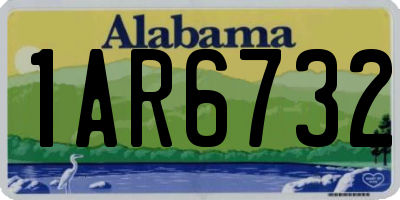 AL license plate 1AR6732