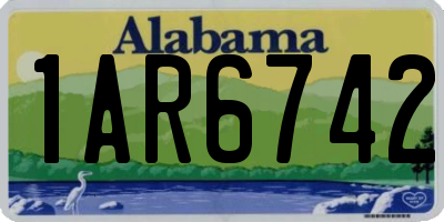 AL license plate 1AR6742