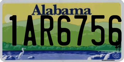 AL license plate 1AR6756