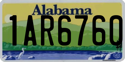 AL license plate 1AR6760
