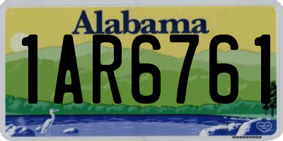 AL license plate 1AR6761