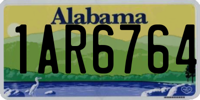 AL license plate 1AR6764
