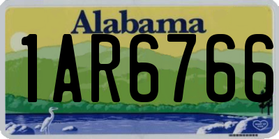 AL license plate 1AR6766