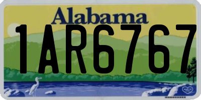 AL license plate 1AR6767