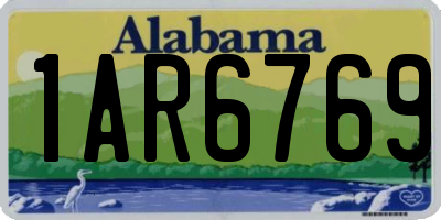 AL license plate 1AR6769