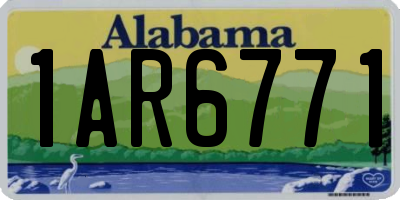 AL license plate 1AR6771
