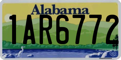 AL license plate 1AR6772