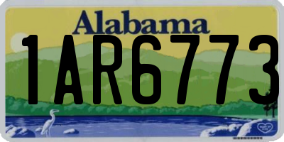 AL license plate 1AR6773