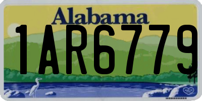 AL license plate 1AR6779