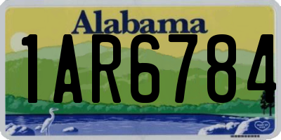 AL license plate 1AR6784