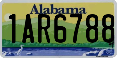 AL license plate 1AR6788