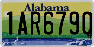 AL license plate 1AR6790
