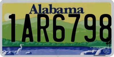 AL license plate 1AR6798