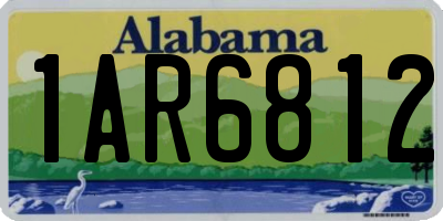 AL license plate 1AR6812