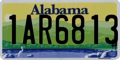 AL license plate 1AR6813