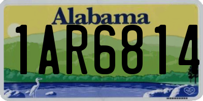 AL license plate 1AR6814