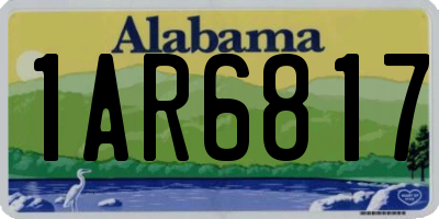 AL license plate 1AR6817