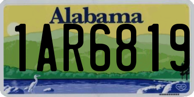 AL license plate 1AR6819