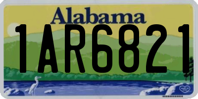 AL license plate 1AR6821