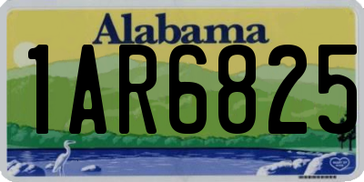 AL license plate 1AR6825