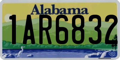 AL license plate 1AR6832