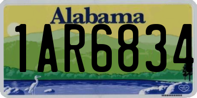 AL license plate 1AR6834