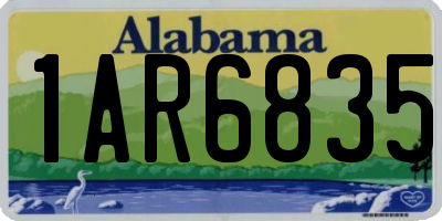 AL license plate 1AR6835