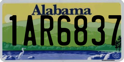 AL license plate 1AR6837