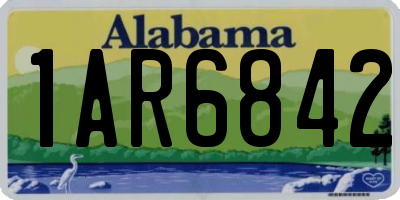 AL license plate 1AR6842