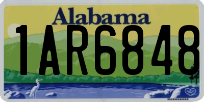 AL license plate 1AR6848