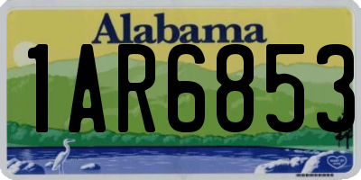 AL license plate 1AR6853