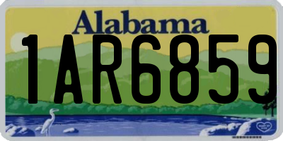 AL license plate 1AR6859