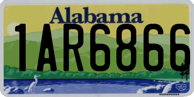 AL license plate 1AR6866