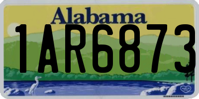 AL license plate 1AR6873