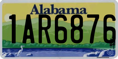 AL license plate 1AR6876