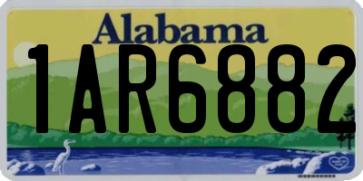 AL license plate 1AR6882