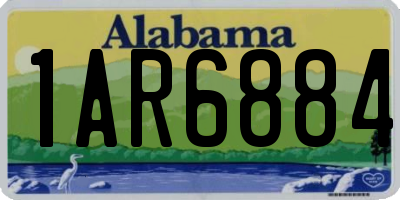 AL license plate 1AR6884