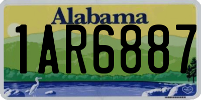 AL license plate 1AR6887
