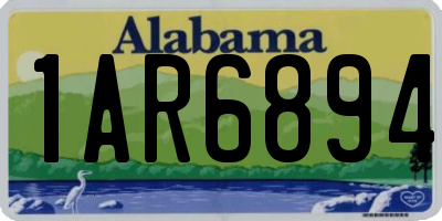 AL license plate 1AR6894