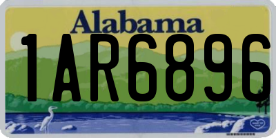 AL license plate 1AR6896