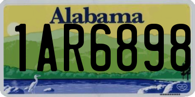 AL license plate 1AR6898