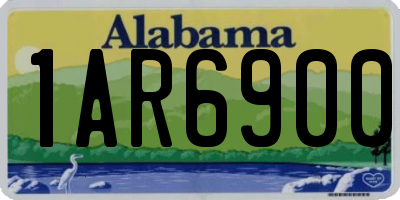 AL license plate 1AR6900