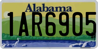 AL license plate 1AR6905